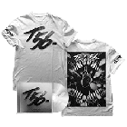 ten56. - Downer - HEART White T-Shirt + CD - Bundle
