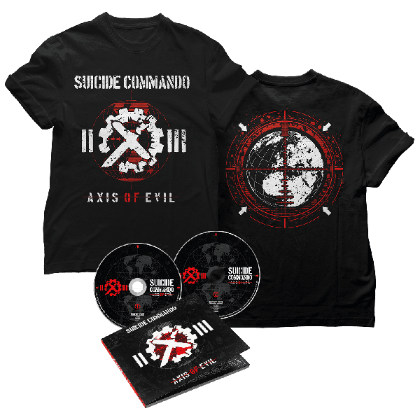 Suicide Commando - Axis Of Evil - 20th Anniversary (Rerelease) - 2CD/T-Shirt Bundle