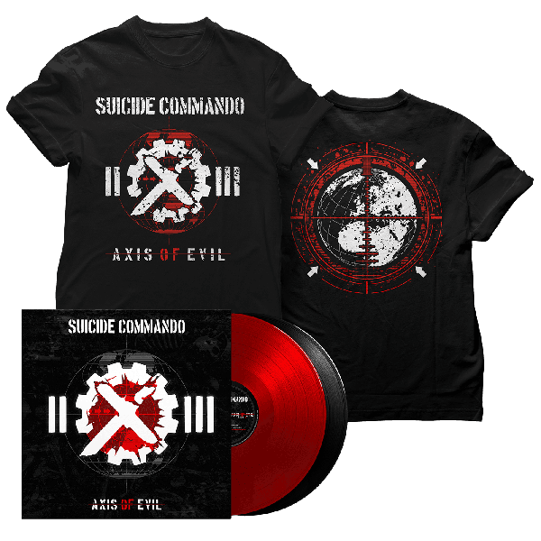 Suicide Commando - Axis Of Evil - 20th Anniversary (Rerelease) - 2LP/T-Shirt Bundle