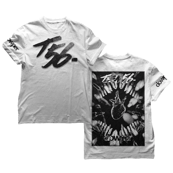 ten56. - Downer - HEART White T-Shirt