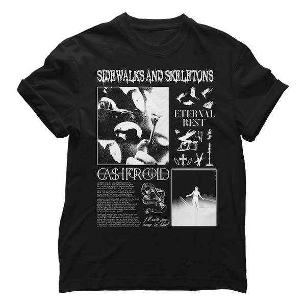 Sidewalks & Skeletons + CASHFORGOLD - Eternal Rest Black/White - T-Shirt