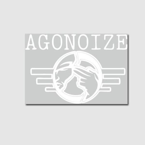 Agonoize - Logo - Heckscheibenaufkleber - rear window car sticker