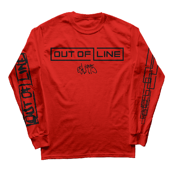 Out Of Line - Logo (FlexCut Puff Print) - Longsleeve