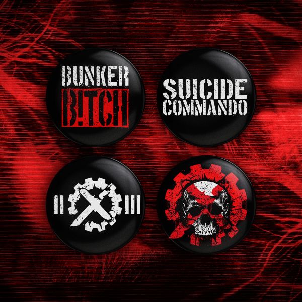 Suicide Commando - 4x Button (3,8 cm) Bundle 2020 - Button