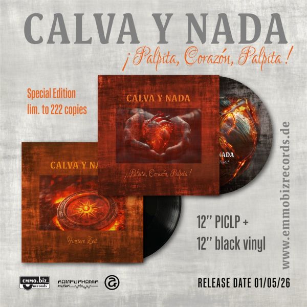Calva Y Nada - ¡Palpita, Corazón, Palpita! (Limited Picture Vinyl + Finstere Zeit 12'' Vinyl) - 2LP