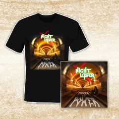 Night Laser - Power To Power - T-Shirt/CD Bundle