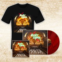Night Laser - Power To Power - T-Shirt/CD/LP Bundle