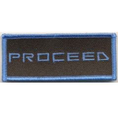 Proceed - Schriftzug - Patch