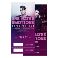 She Hates Emotion - Happy Pop Tour - 26.01.2023 - Moritzbastei/Leipzig - Ticket